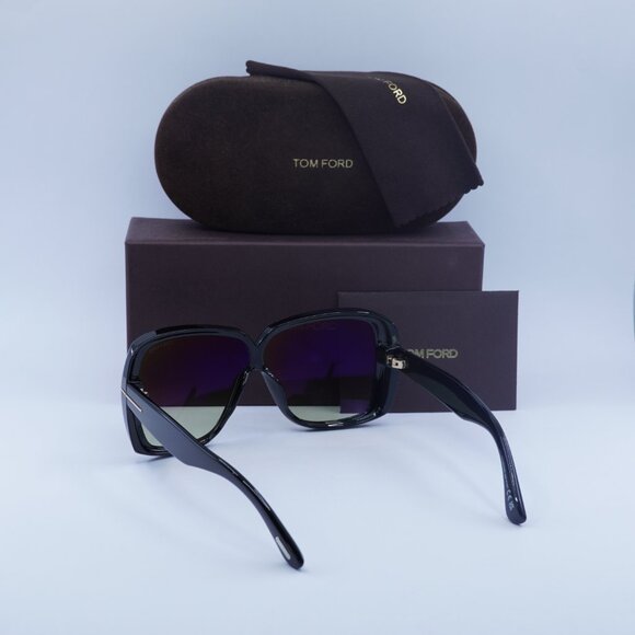 Tom Ford Marilyn FT1037 01B Square Sunglasses – Black/Smoke main image 5